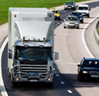 truck and cars on motorway